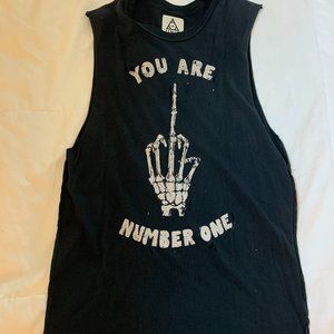 UNIF 'you are number one' muscle tee